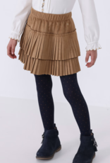 Mayoral Pleated suede skirt