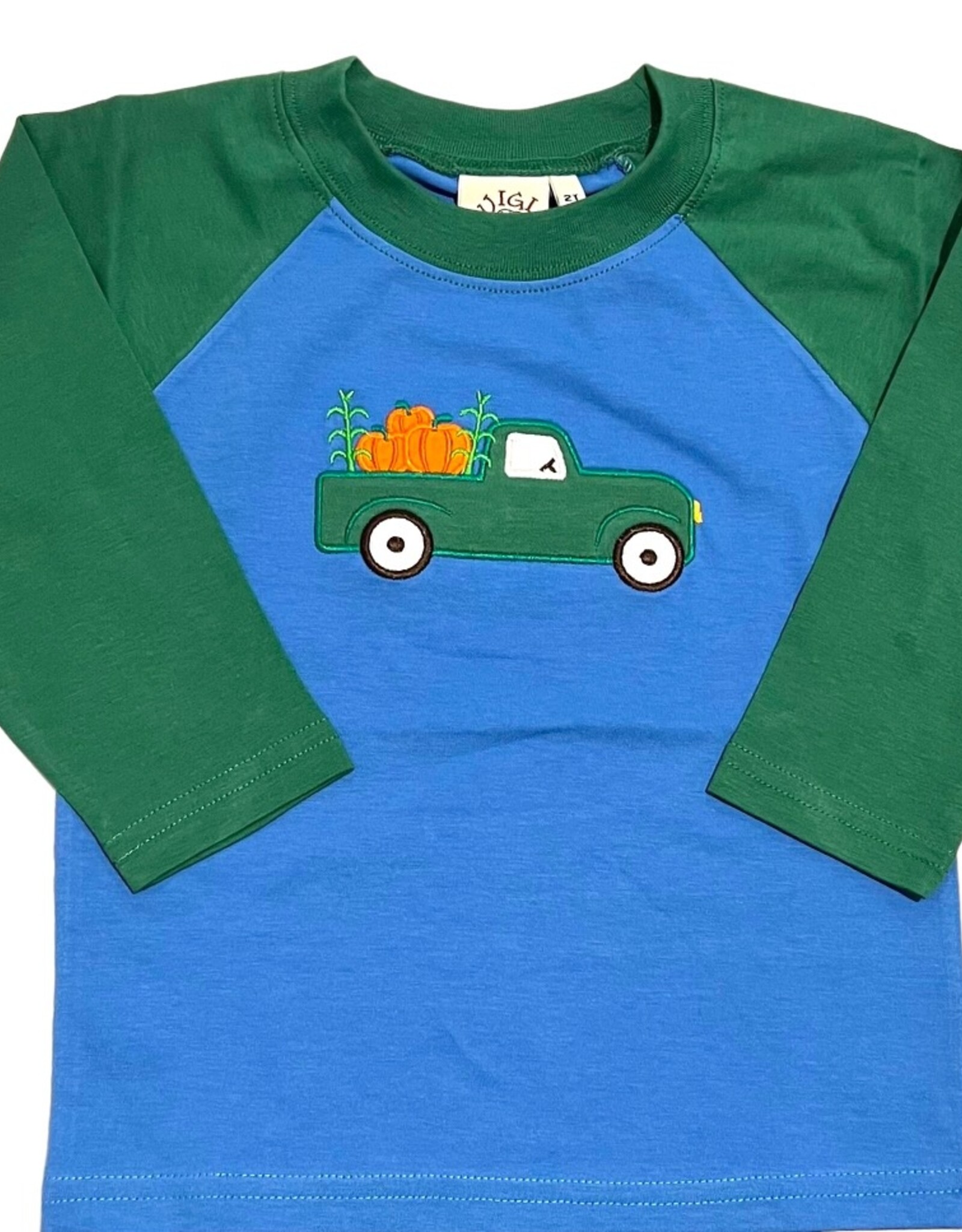 Luigi Kids L/S Raglan Truck w/Pumpkins