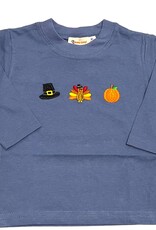 Luigi Kids L/S Pilgrim Hat, Turkey/Pumpkin