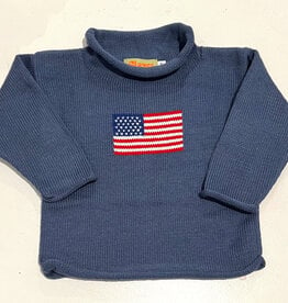 Luigi Kids Rollneck Sweater American Flag