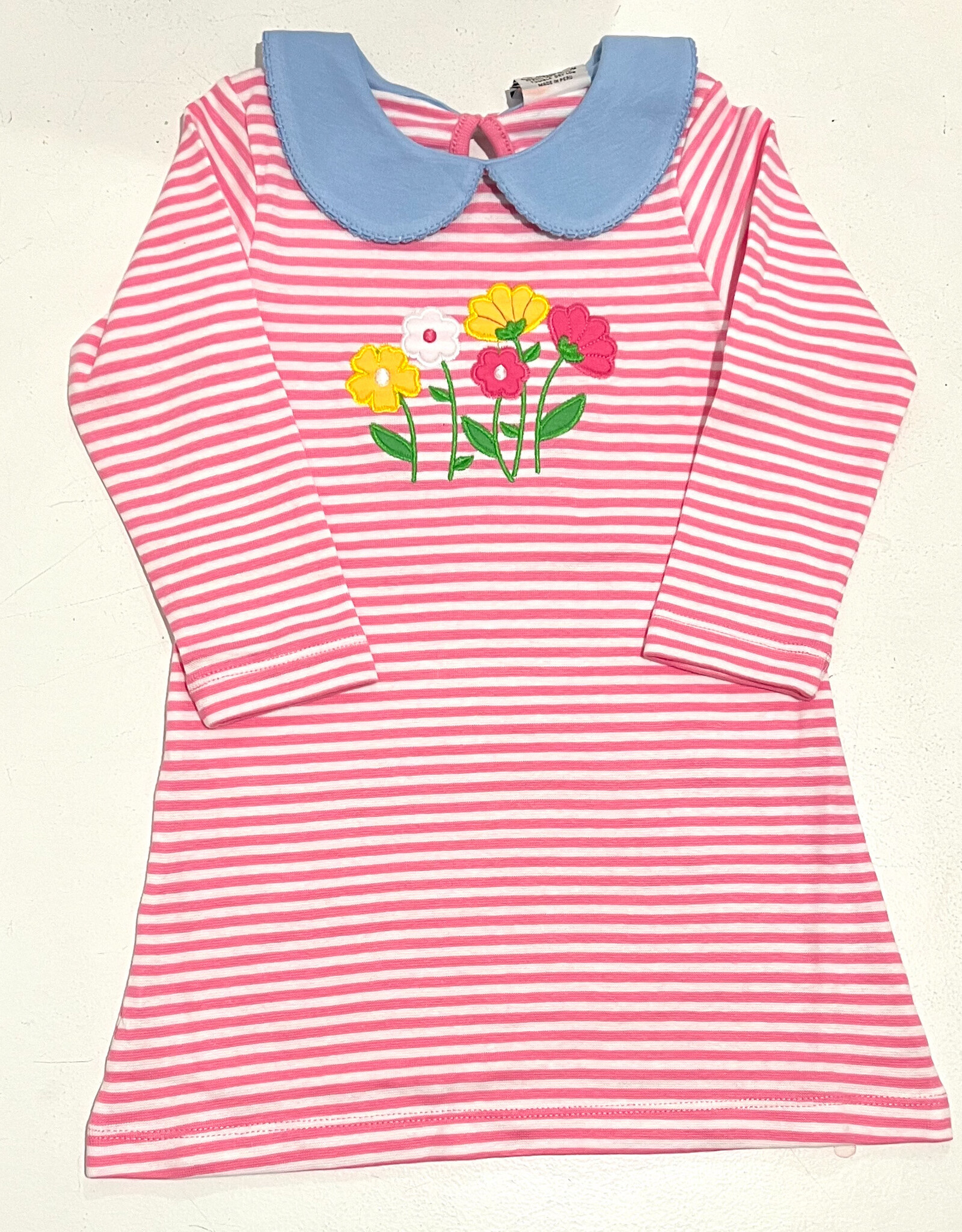 Luigi Kids L/S A-line Flowers Dress