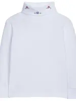 Little English Embroidered Turtleneck