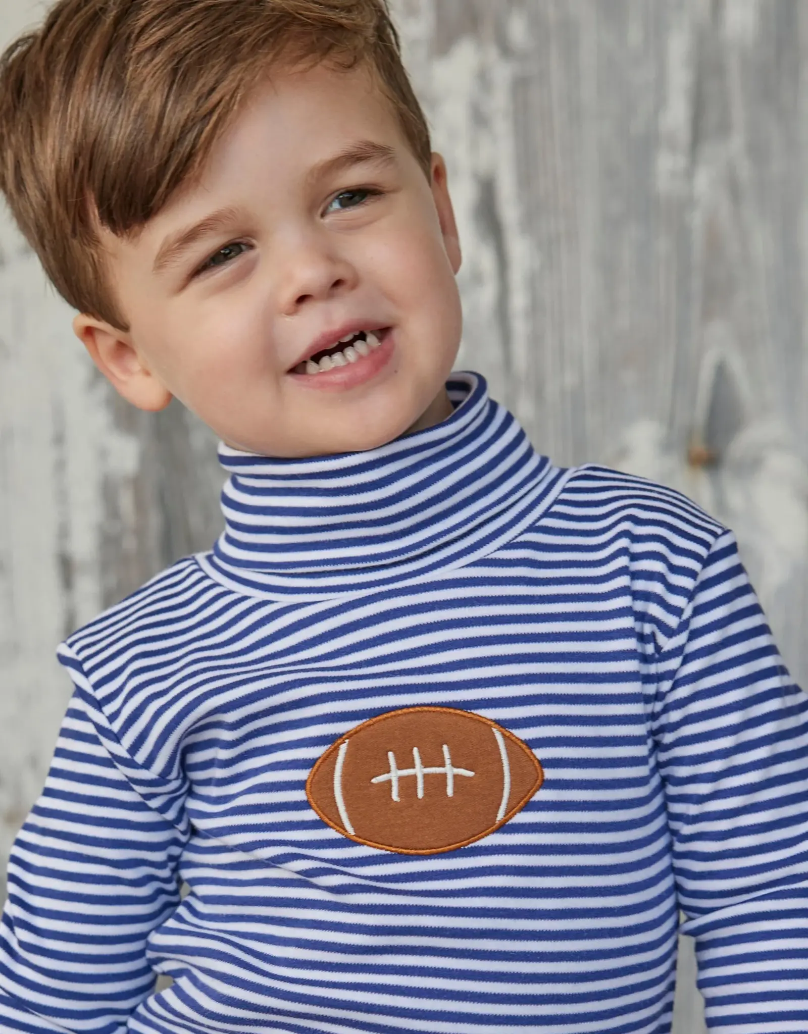 Little English Applique Turtleneck