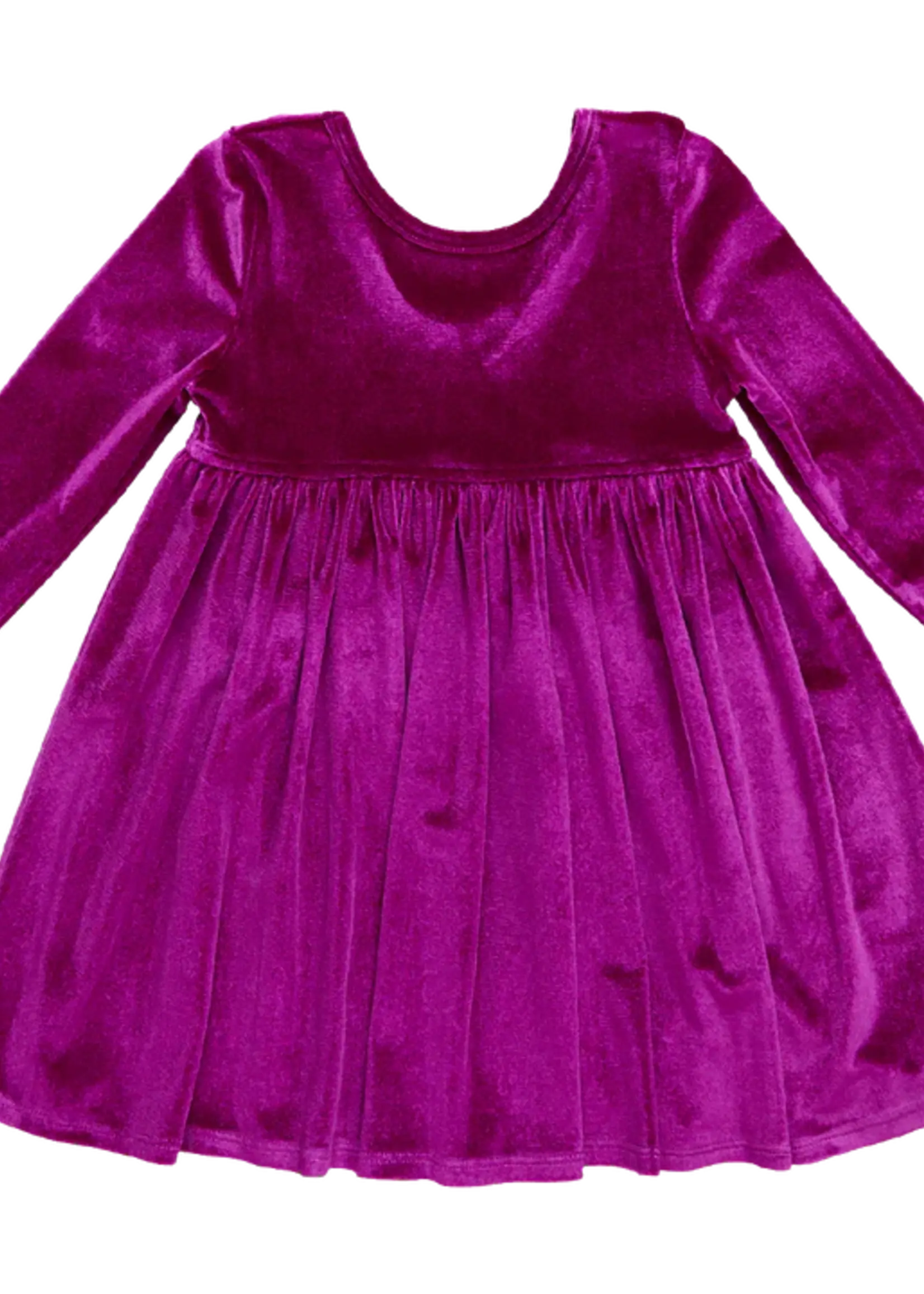 Pink Chicken Girls Velour Steph Dress