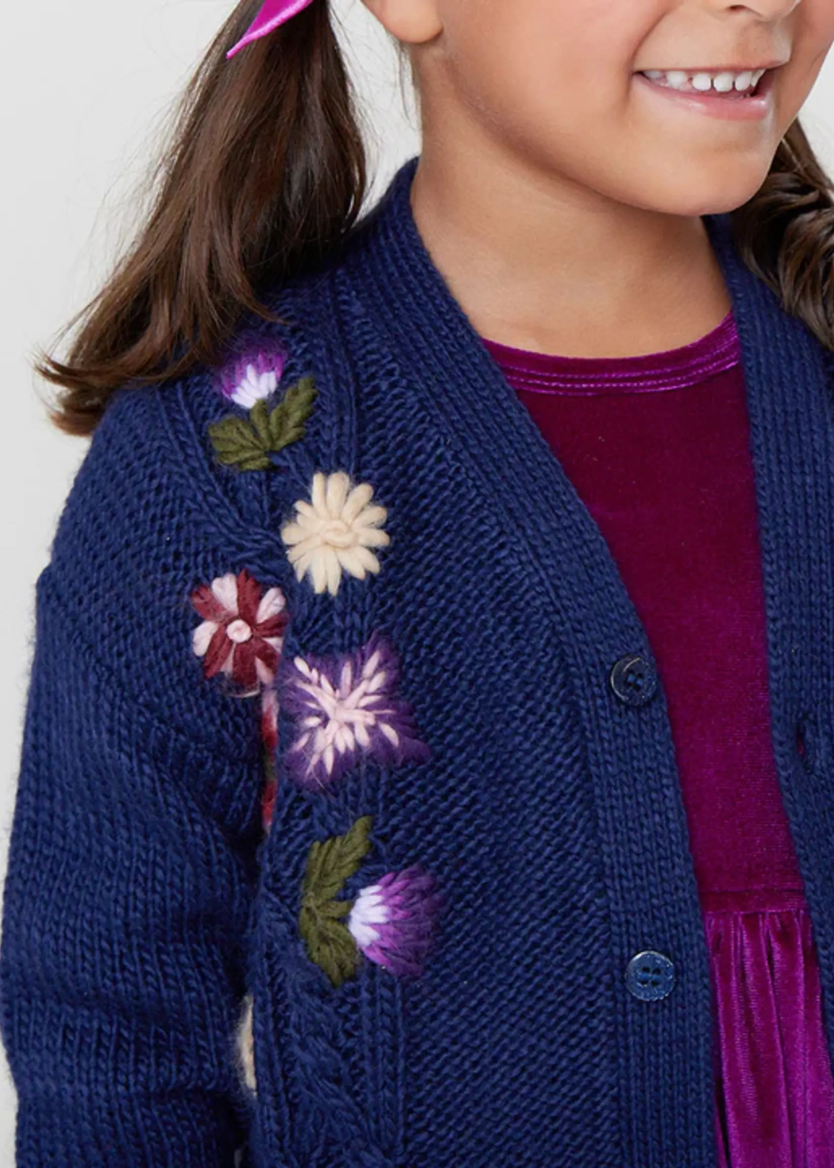 Pink Chicken Girls Grandpa Sweater