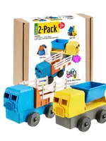 Luke's Toy Factory Tipper and Stake Truck 2 Pack