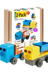 Luke's Toy Factory Tipper and Stake Truck 2 Pack