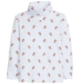 Little English Printed Turtleneck