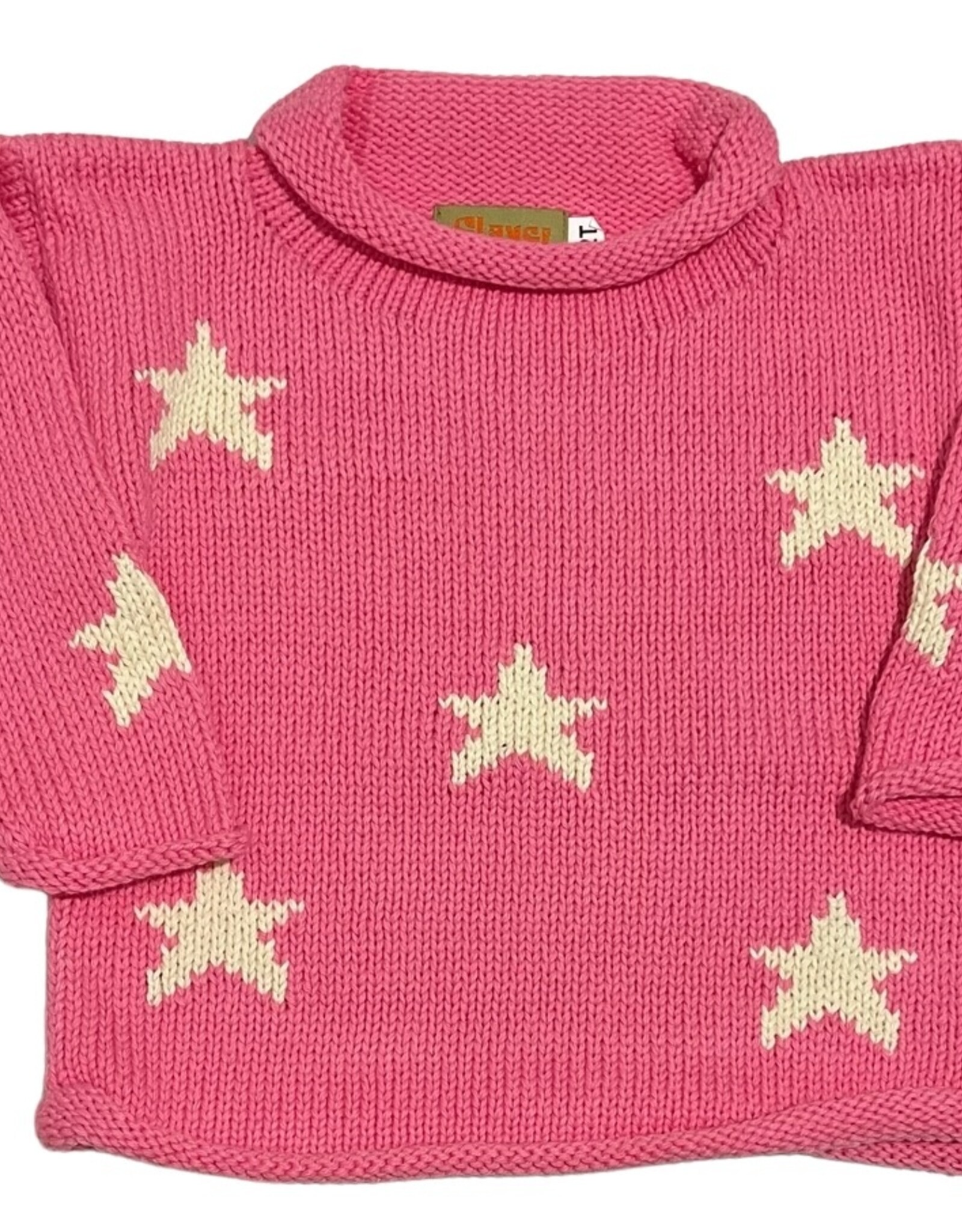 Luigi Kids Rollneck Sweater Stars All-Over