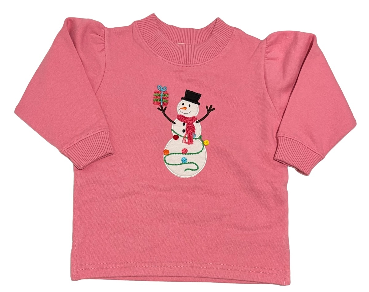 Luigi Kids Girl Snowman w/Gift Sweatshirt