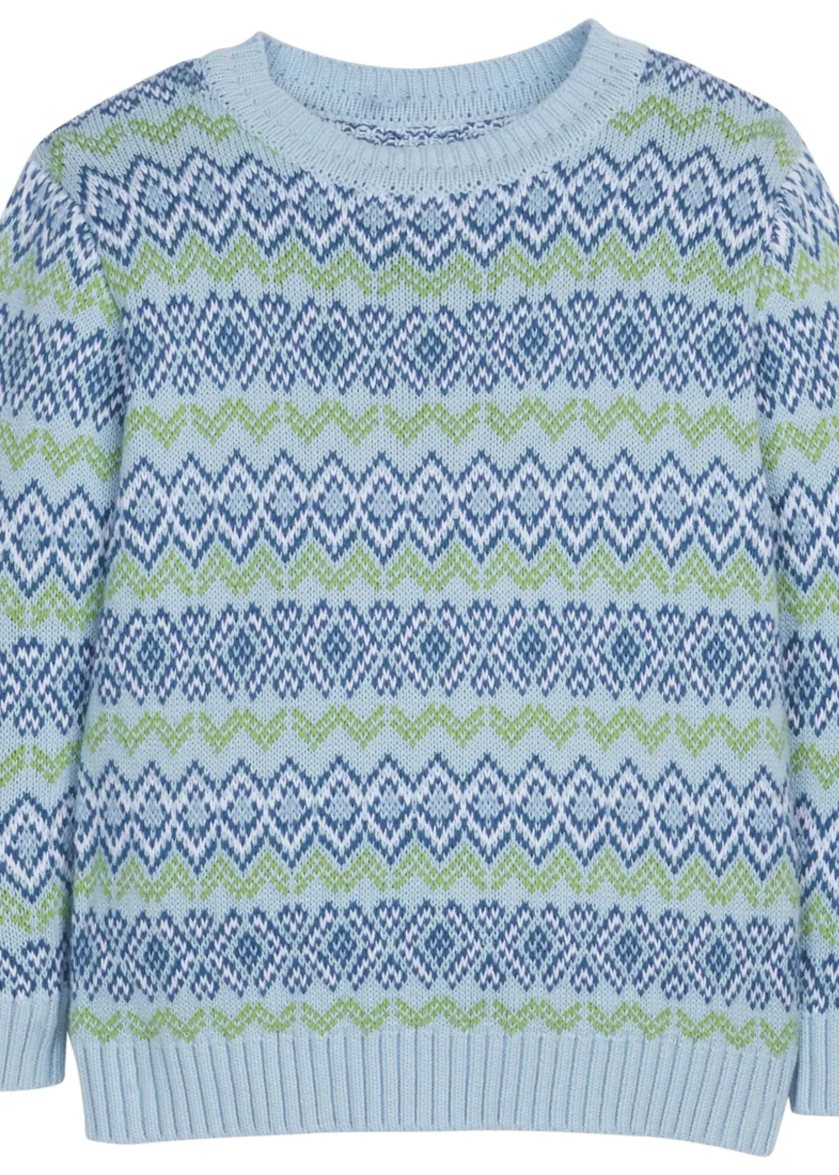 Little English Geometric Fair Isle Sweater
