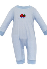 Petit Bebe Christmas Tree Truck  Long Romper