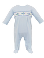 Petit Bebe Plane Boys Footie