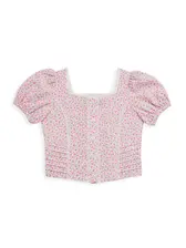Katie カットソー Eco Eara Floral Mesh Bodysuit | GUESS Factory