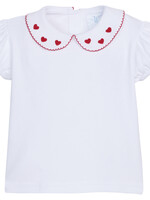 Little English Short Sleeve Pinpoint Blouse