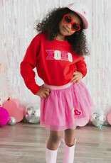 Sweet Wink Heart Patch Valentines Day Tutu