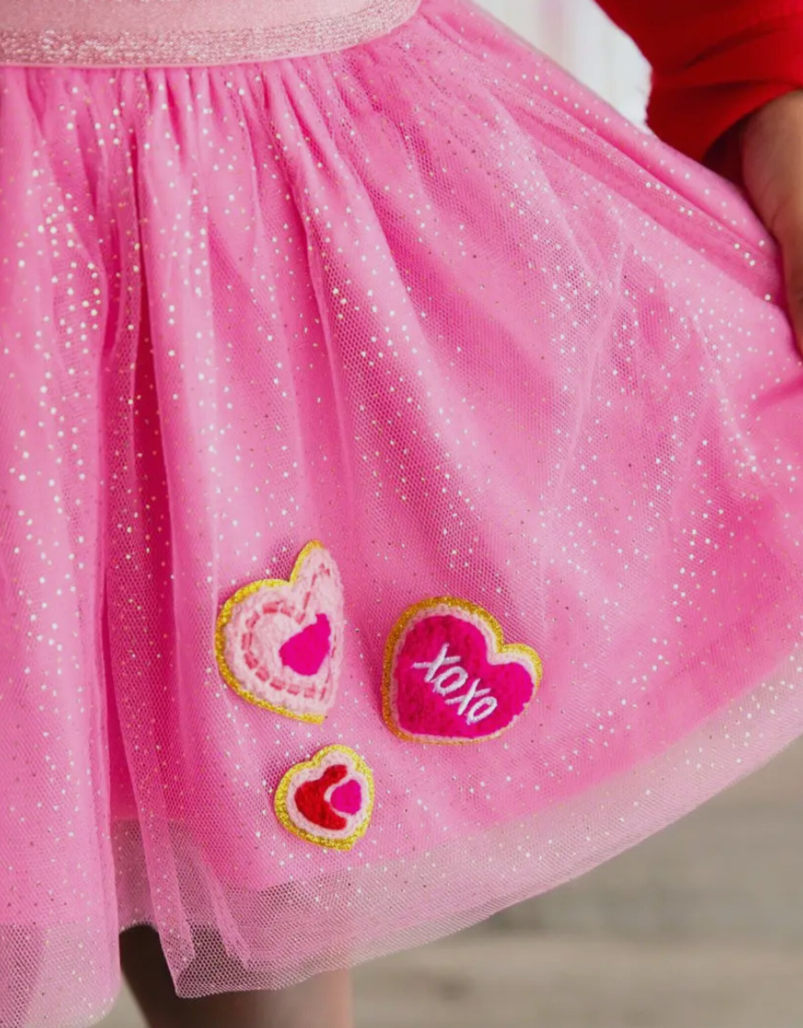 Sweet Wink Heart Patch Valentines Day Tutu