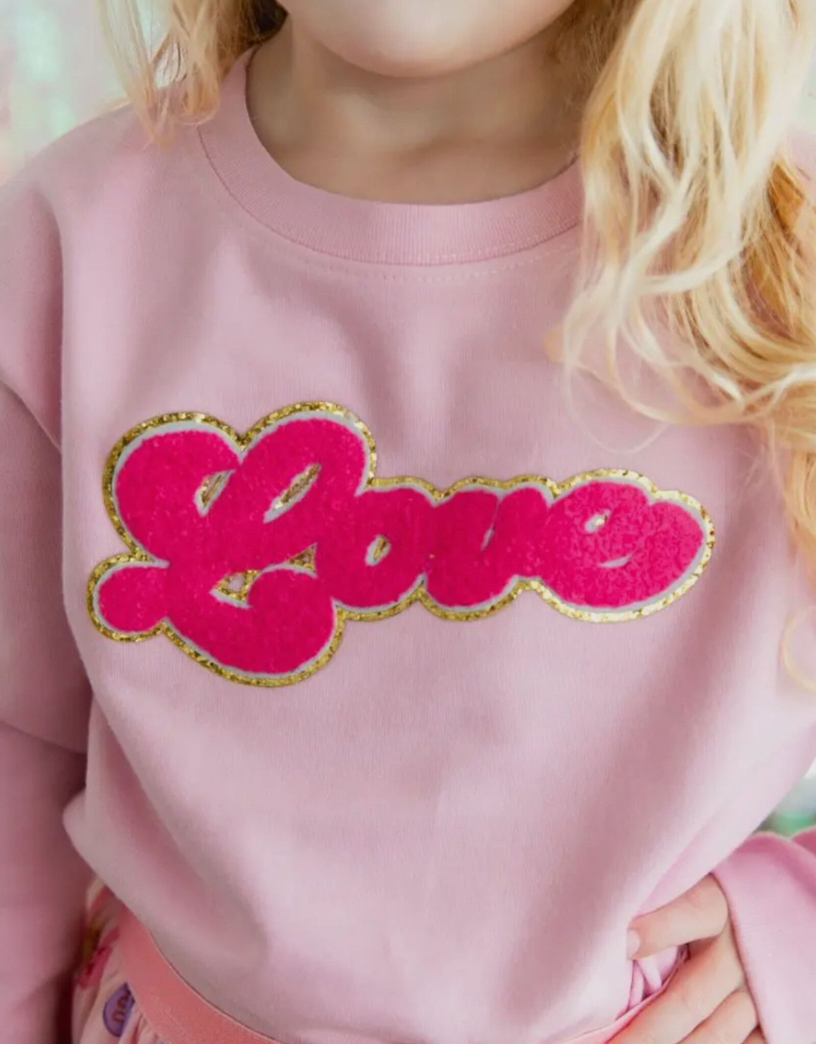 Sweet Wink Love Script Valentine's Day Sweatshirt