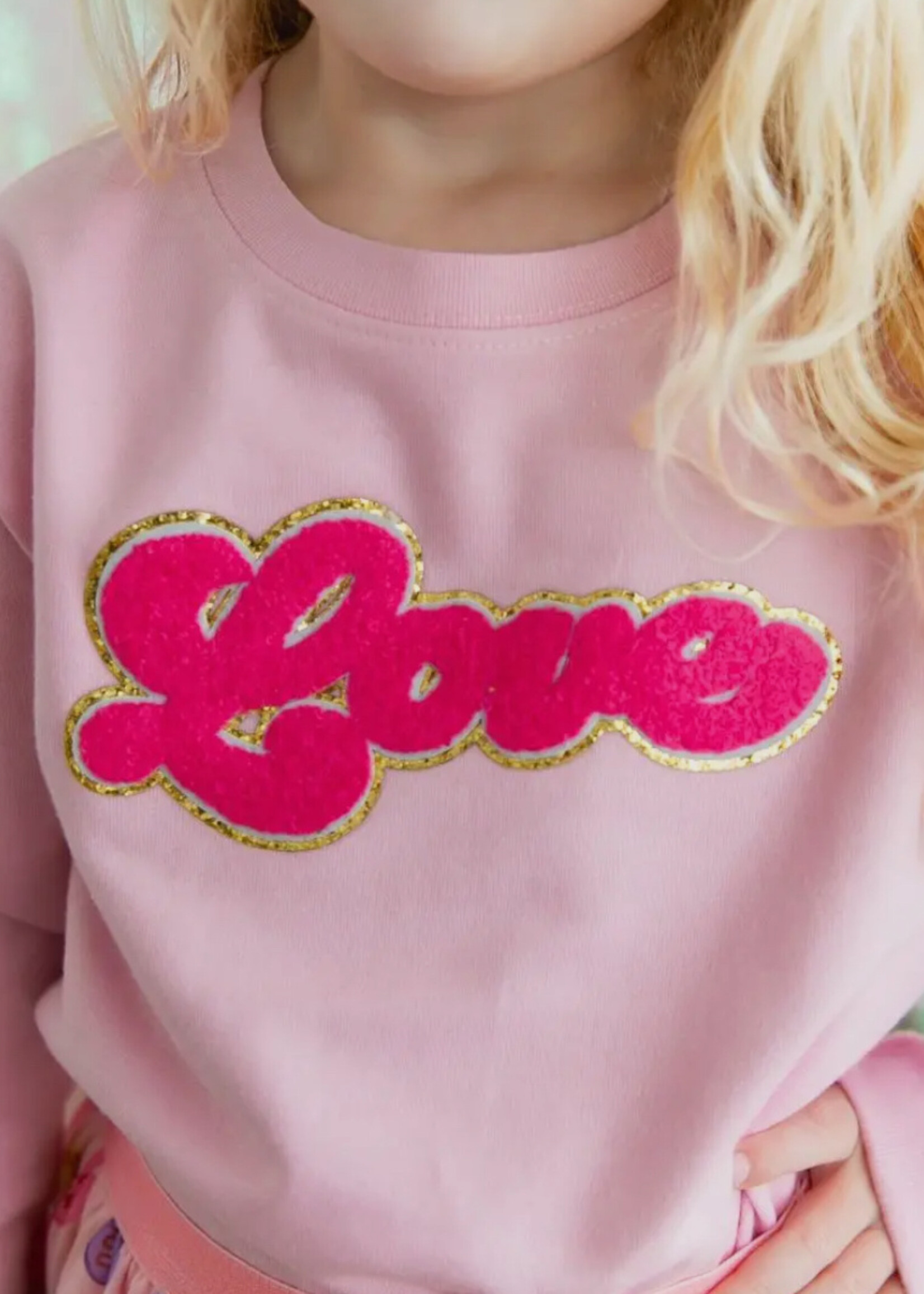Sweet Wink Love Script Valentine's Day Sweatshirt