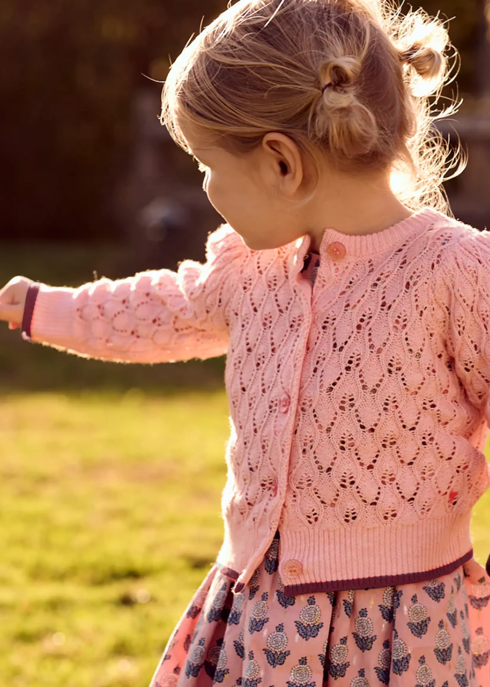 Pink Chicken girls constance sweater - light pink