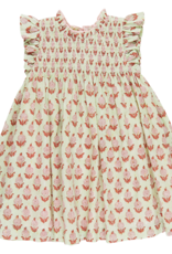 Pink Chicken girls stevie dress - green dahlia