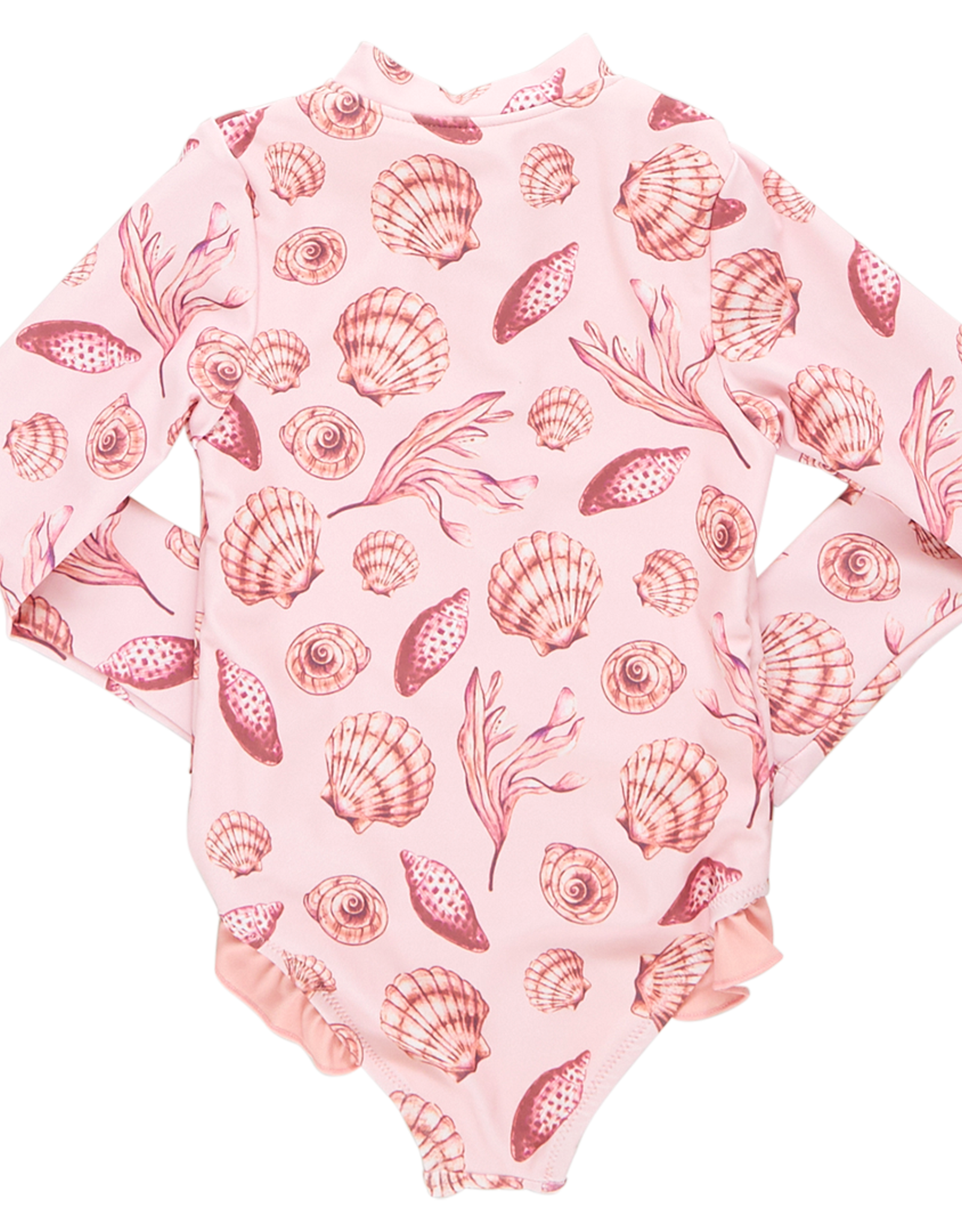 Pink Chicken girls arden suit - pink sea shells