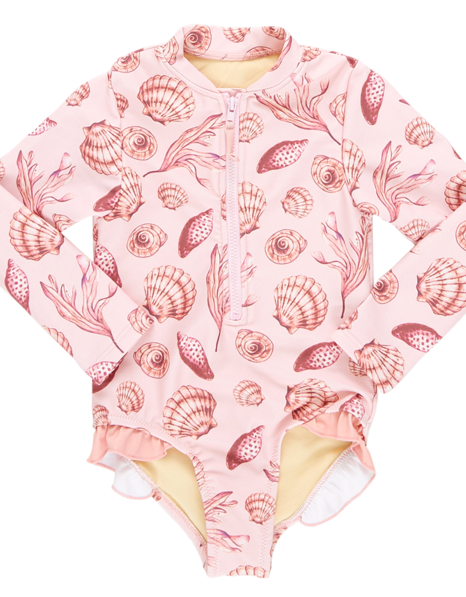 Pink Chicken girls arden suit - pink sea shells