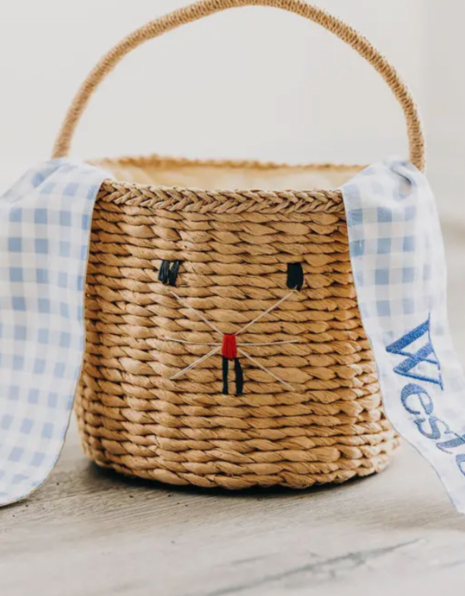 From Marfa Gingham Kids Easter Basket