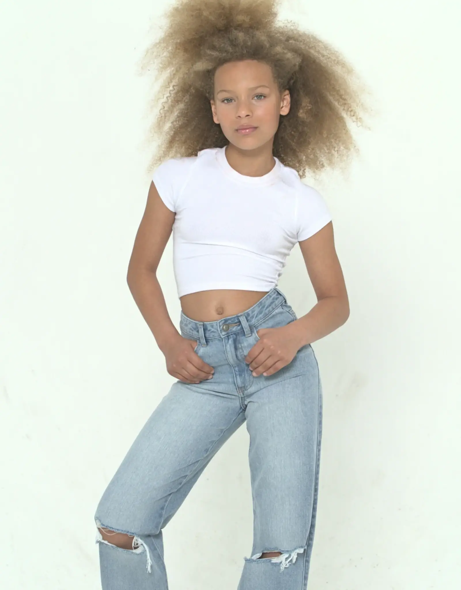 Katie J NYC TWEEN MONTANA WIDE LEG JEANS