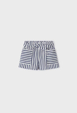 Mayoral Girls Paperbag striped shorts