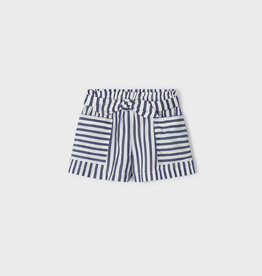 Mayoral Girls Paperbag striped shorts