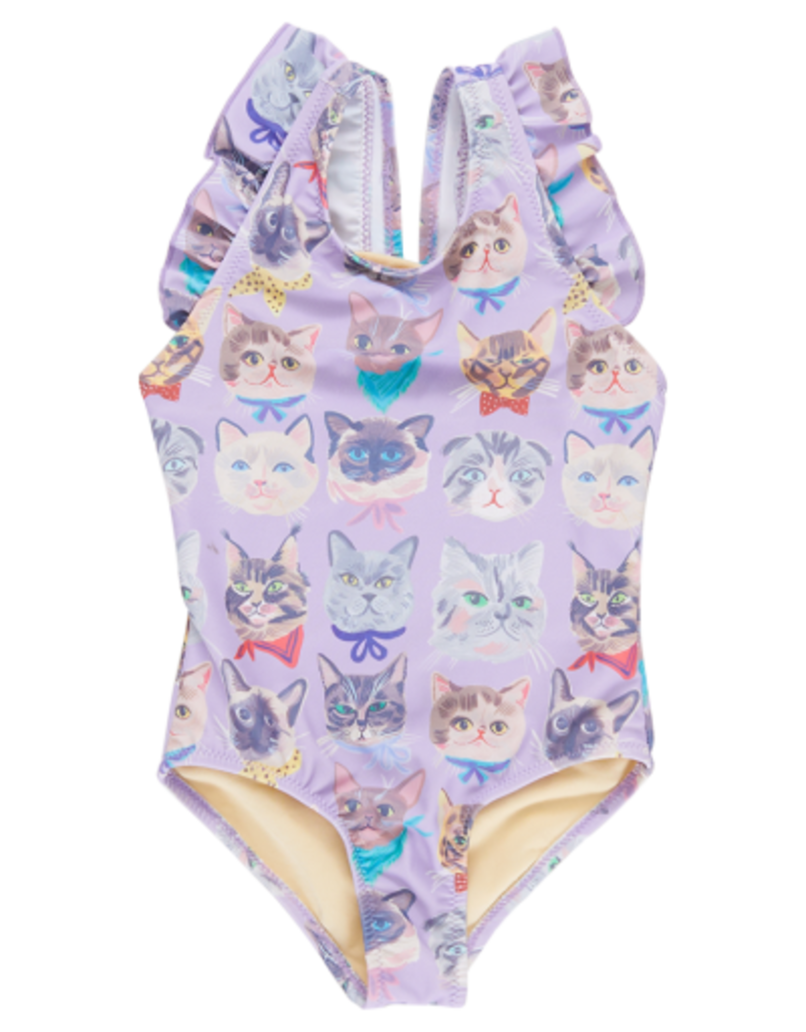 Pink Chicken girls liv suit - lavender cool cats