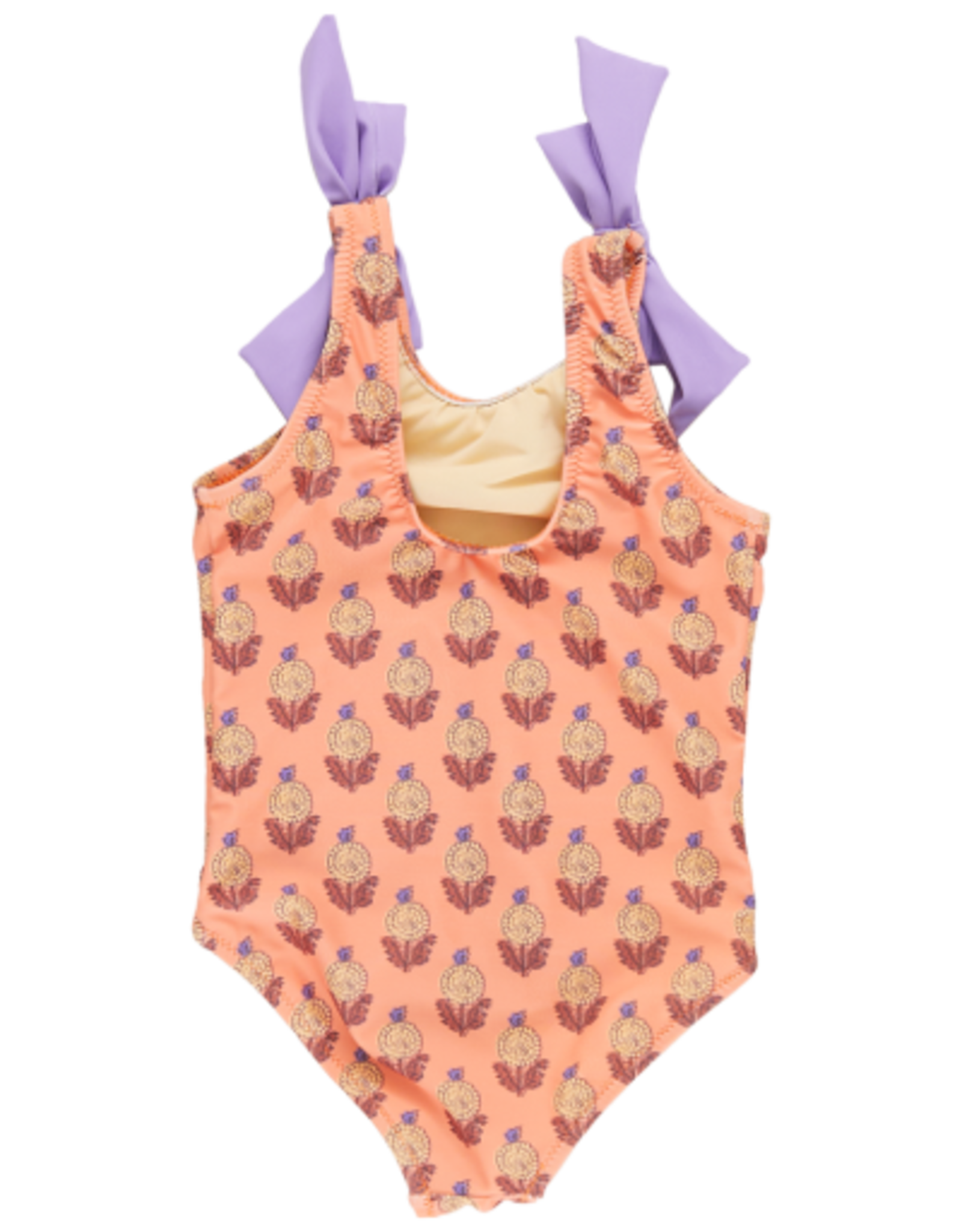 Pink Chicken girls shelly suit - orange dahlia