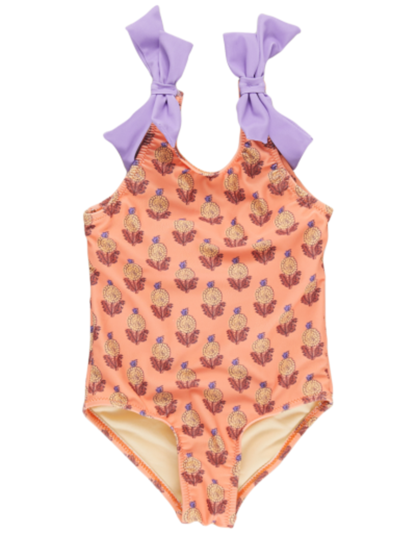 Pink Chicken girls shelly suit - orange dahlia