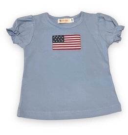 Luigi Kids Ruffled S/S American Flag