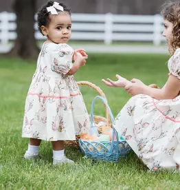 Pink Chicken baby girls maribelle dress set - bunny friends