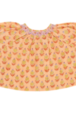 Pink Chicken girls short sleeve ava top - orange dahlia