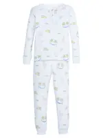 Little English Ruffled Printed Jammies