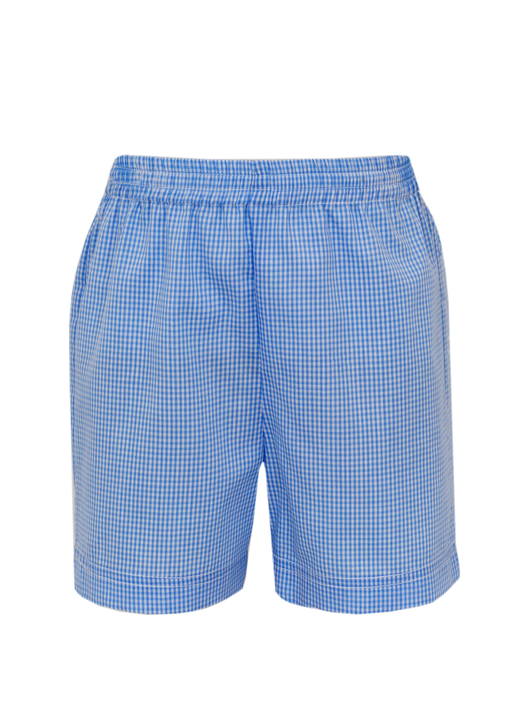 Claire and Charlie SHORT- Blue Gingham