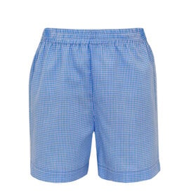 Claire and Charlie SHORT- Blue Gingham