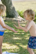 Pink Chicken boys swim trunk - navy buoys