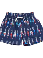 Pink Chicken baby boys swim trunk