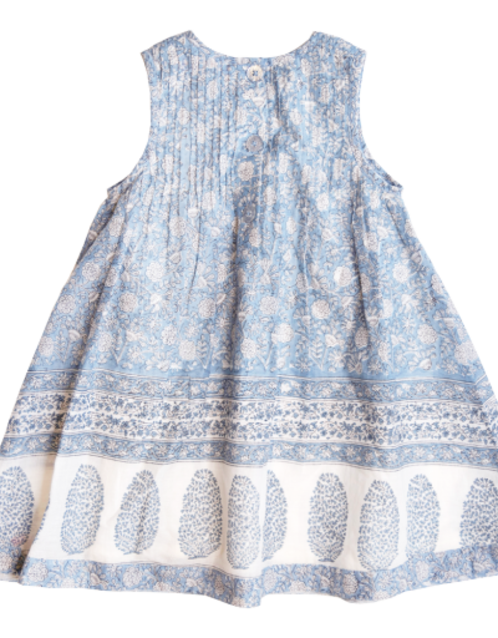 Pink Chicken girls jaipur dress - light blue garden