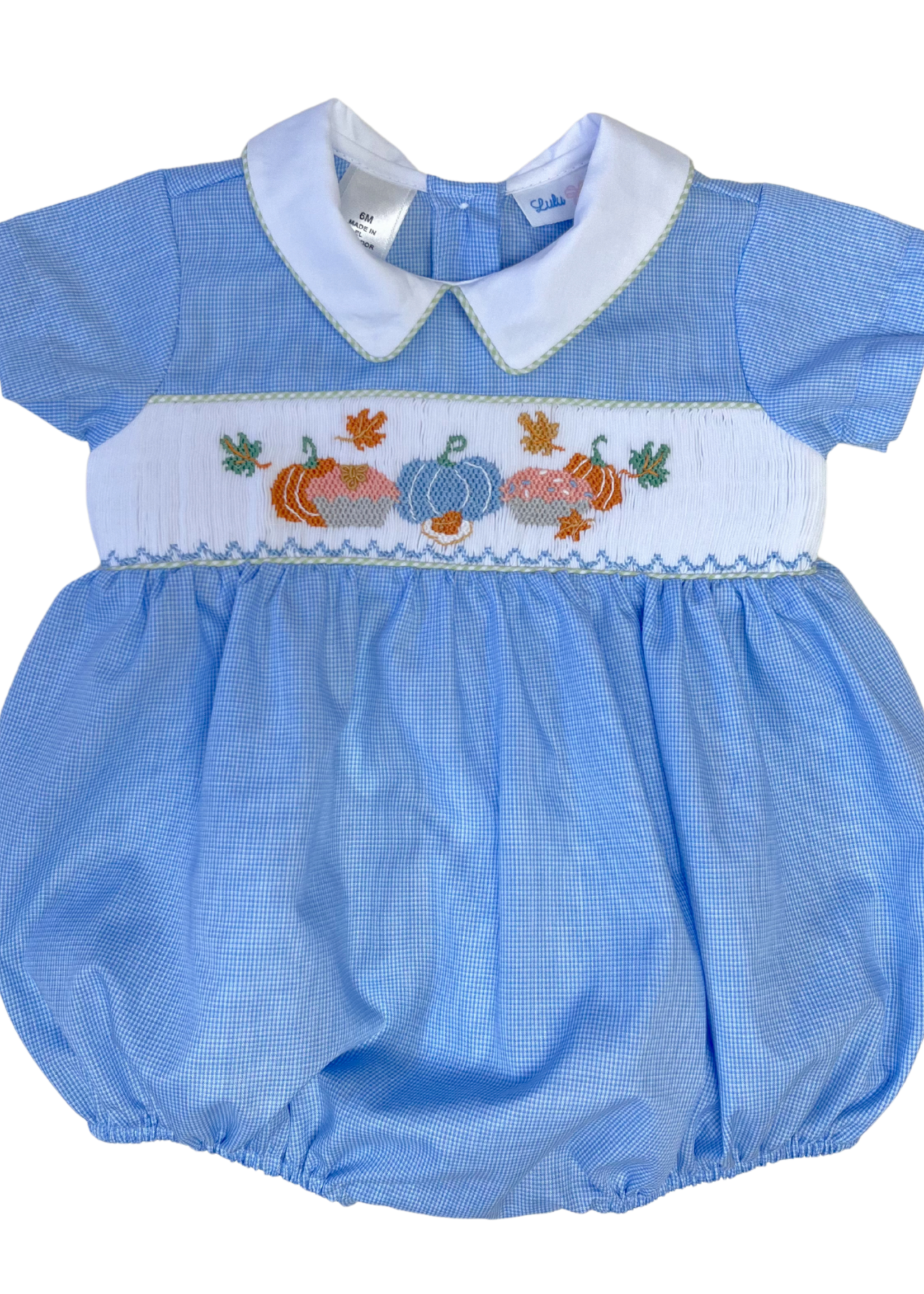 Lulu Bebe Noah Smocked Bubble