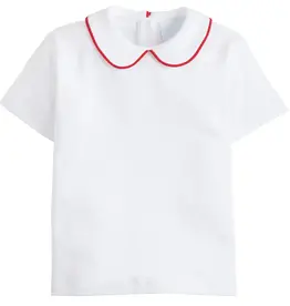 Little English Piped Peter Pan Short Sleeve