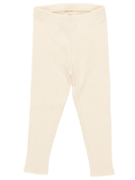 Pink Chicken girls organic rib legging - antique white