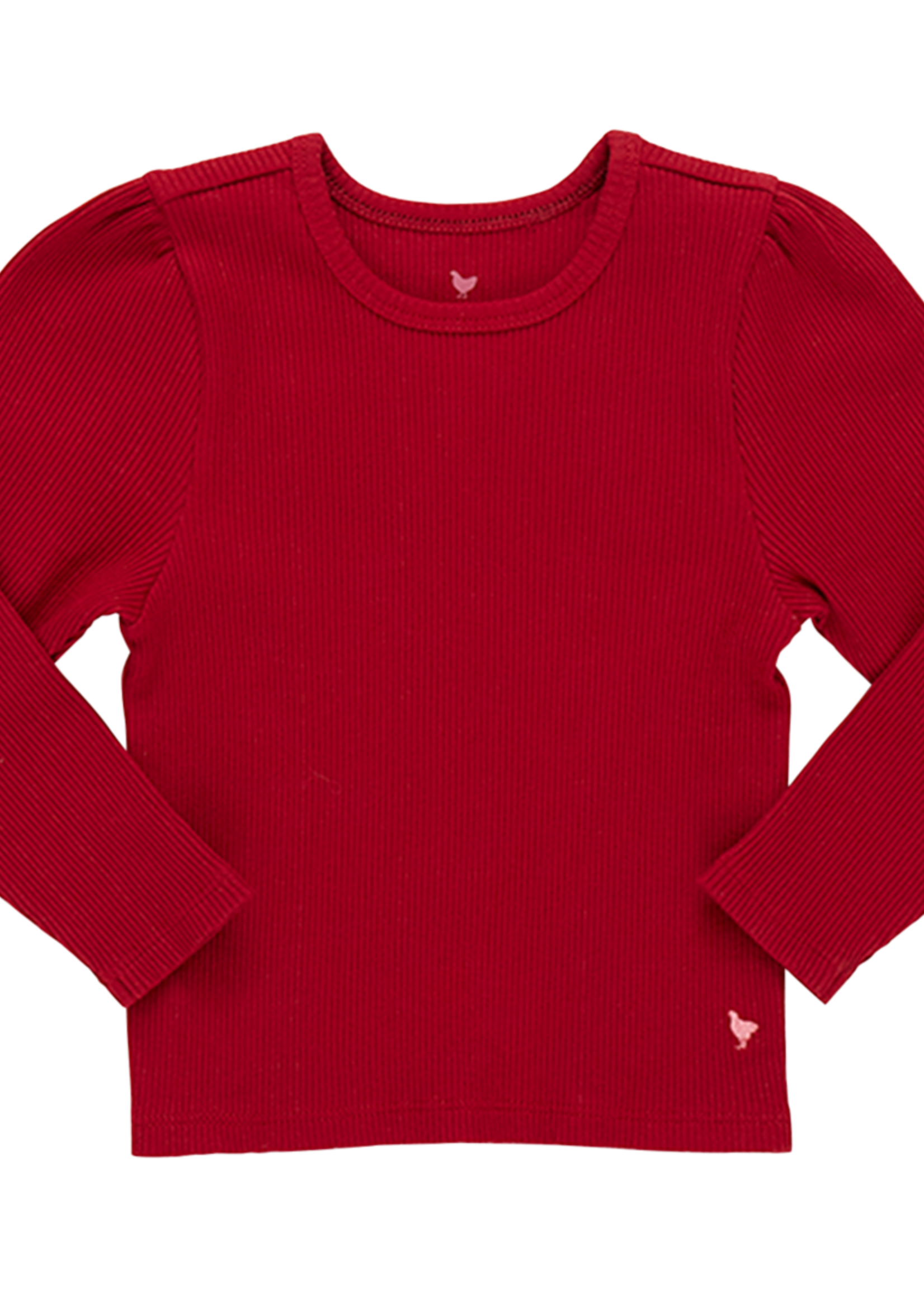 Pink Chicken girls organic camella rib top