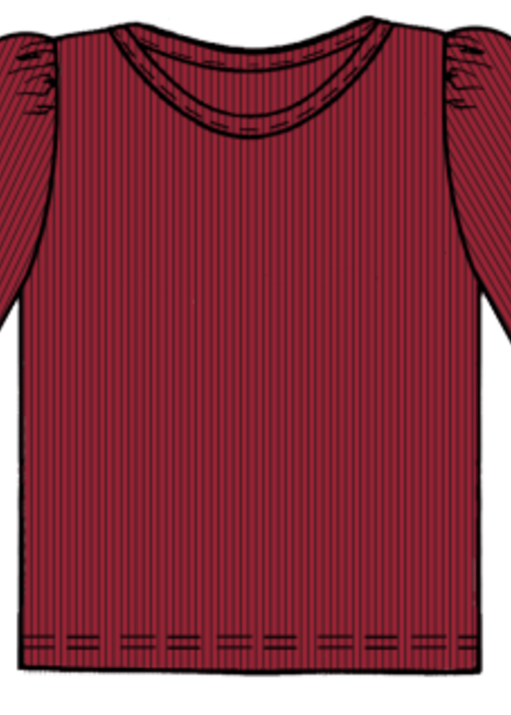 Pink Chicken girls organic camella rib top