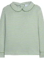 Little English Striped Peter Pan Shirt