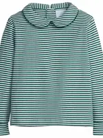 Little English Striped Peter Pan Shirt